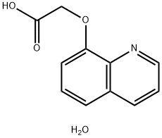 (Quinolin-8-yloxy)-acetic acid hydrate 化学構造式