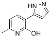 6-Methyl-3-(1H-pyrazol-5-yl)pyridin-2-ol Struktur