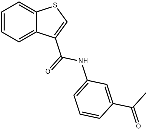 N-(3-Acetylphenyl)-1-benzothiophene-3-carboxamide Struktur