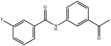 N-(3-乙酰苯基)-3-氟-苯甲酰胺, 194783-81-8, 结构式