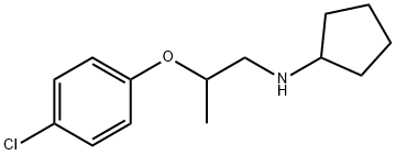 N-[2-(4-Chlorophenoxy)propyl]cyclopentanamine Struktur