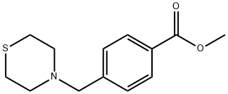 methyl 4-(thiomorpholin-4-ylmethyl)benzoate Structure
