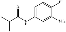 N-(3-アミノ-4-フルオロフェニル)-2-メチルプロパンアミド 化学構造式