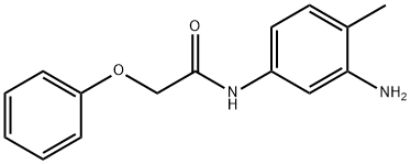 N-(3-アミノ-4-メチルフェニル)-2-フェノキシアセトアミド 化学構造式