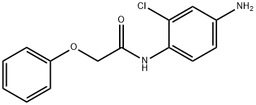 N-(4-アミノ-2-クロロフェニル)-2-フェノキシアセトアミド 化学構造式