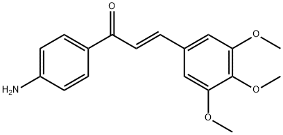 (2E)-1-(4-aminophenyl)-3-(3,4,5-trimethoxyphenyl)prop-2-en-1-one Struktur