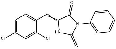 444061-38-5 (5E)-5-(2,4-DICHLOROBENZYLIDENE)-2-MERCAPTO-3-PHENYL-3,5-DIHYDRO-4H-IMIDAZOL-4-ONE
