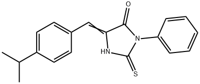 (5E)-5-(4-isopropylbenzylidene)-2-mercapto-3-phenyl-3,5-dihydro-4H-imidazol-4-one