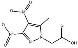 (5-methyl-3,4-dinitro-1H-pyrazol-1-yl)acetic acid Structure
