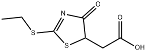 [2-(ethylthio)-4-oxo-4,5-dihydro-1,3-thiazol-5-yl]acetic acid Structure