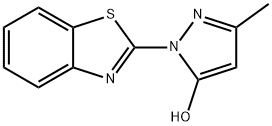 1-(1,3-benzothiazol-2-yl)-3-methyl-1H-pyrazol-5-ol,106515-46-2,结构式