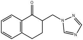 2-(1H-1,2,4-トリアゾール-1-イルメチル)-3,4-ジヒドロナフタレン-1(2H)-オン 化学構造式