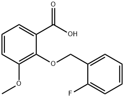 2-[(2-fluorobenzyl)oxy]-3-methoxybenzoic acid Structure