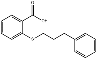 2-(3-苯基丙基硫代)苯甲酸,366801-27-6,结构式