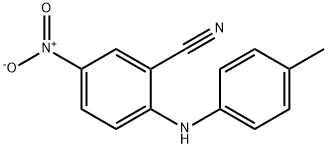 2-[(4-methylphenyl)amino]-5-nitrobenzonitrile Struktur
