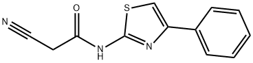 2-cyano-N-(4-phenyl-1,3-thiazol-2-yl)acetamide Struktur