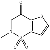 2-methyl-2,3-dihydro-4H-thieno[2,3-e][1,2]thiazin-4-one 1,1-dioxide 结构式