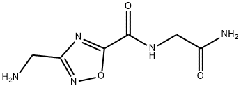 3-(aminomethyl)-N-(2-amino-2-oxoethyl)-1,2,4-oxadiazole-5-carboxamide Structure