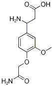 3-amino-3-[4-(2-amino-2-oxoethoxy)-3-methoxyphenyl]propanoic acid Structure
