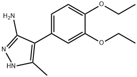 4-(3,4-diethoxyphenyl)-3-methyl-1H-pyrazol-5-amine Structure