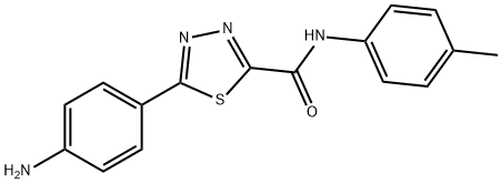 5-(4-aminophenyl)-N-(4-methylphenyl)-1,3,4-thiadiazole-2-carboxamide Structure