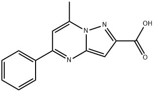 7-methyl-5-phenylpyrazolo[1,5-a]pyrimidine-2-carboxylic acid Structure