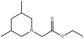 ethyl (3,5-dimethylpiperidin-1-yl)acetate Structure