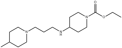 ethyl 4-{[3-(4-methylpiperidin-1-yl)propyl]amino}piperidine-1-carboxylate Structure