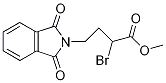 2-ブロモ-4-(1,3-ジオキソ-1,3-ジヒドロ-2H-イソインドール-2-イル)ブタン酸メチル 化学構造式