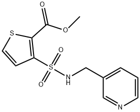 methyl 3-{[(pyridin-3-ylmethyl)amino]sulfonyl}thiophene-2-carboxylate Structure