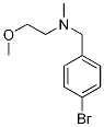 N-(4-溴苄基)-N-(2-甲氧基乙基)-N-甲胺 结构式