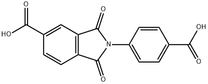 2-(4-carboxyphenyl)-1,3-dioxoisoindoline-5-carboxylic acid Structure