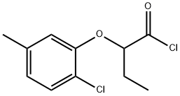 2-(2-chloro-5-methylphenoxy)butanoyl chloride Struktur