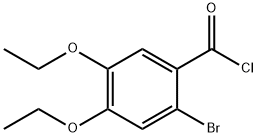 2-bromo-4,5-diethoxybenzoyl chloride Structure