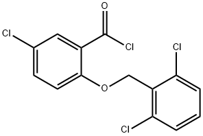 5-氯-2-[(2,6-二氯苄基)氧基]苯甲酰氯, 1160260-26-3, 结构式