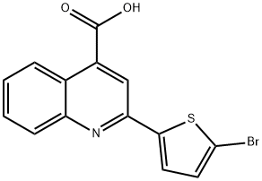 2-(5-bromo-2-thienyl)quinoline-4-carboxylic acid Structure