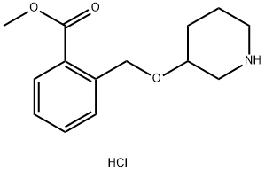 Methyl 2-[(3-piperidinyloxy)methyl]benzoatehydrochloride,1220034-16-1,结构式