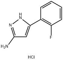 5-(2-Fluoro-phenyl)-2H-pyrazol-3-ylaminehydrochloride Struktur