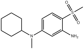 N1-Cyclohexyl-N1-methyl-4-(methylsulfonyl)-1,3-benzenediamine Struktur