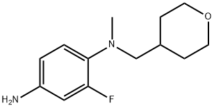 2-Fluoro-N-1-methyl-N-1-(tetrahydro-2H-pyran-4-ylmethyl)-1,4-benzenediamine Structure