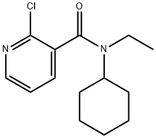 2-Chloro-N-cyclohexyl-N-ethylnicotinamide Struktur