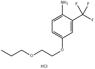 4-(2-Propoxyethoxy)-2-(trifluoromethyl)anilinehydrochloride Structure