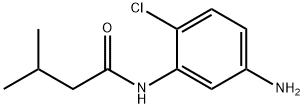 N-(5-アミノ-2-クロロフェニル)-3-メチルブタンアミド 化学構造式