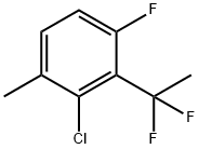 2-Chloro-3-(1,1-difluoroethyl)-4-fluoro-1-methylbenzene Structure