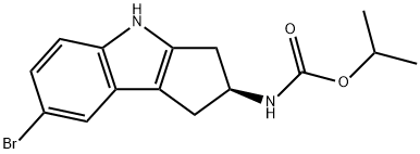 Propan-2-yl N-[(2S)-7-bromo-1H,2H,3H,4H-cyclopenta[b]indol-2-yl]carbamate Structure