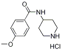 4-Methoxy-N-(4-piperidinyl)benzamide hydrochloride Struktur