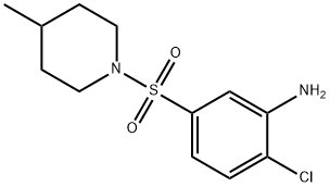 2-Chloro-5-[(4-methyl-1-piperidinyl)sulfonyl]-aniline,1041579-72-9,结构式