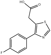 [4-(4-Fluoro-phenyl)-thiazol-5-yl]-acetic acid Structure