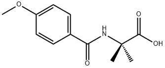 N-(4-Methoxybenzoyl)-2-methylalanine Struktur