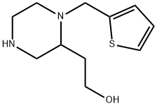 2-[1-(2-Thienylmethyl)-2-piperazinyl]ethanol Structure
